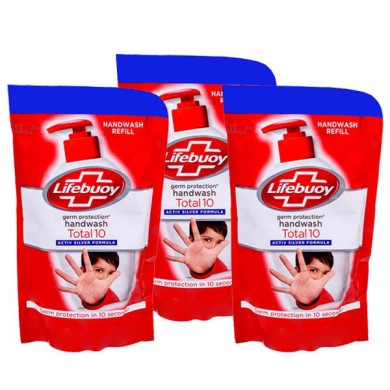 LIFEBUOY HAND WASH GERM PROTECTION 3x185ml POUCH