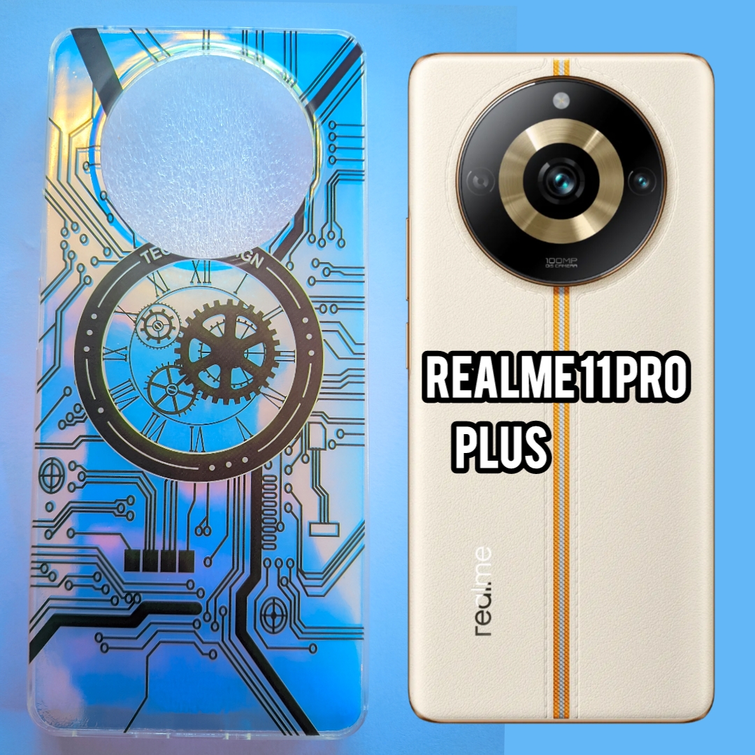 Realme 11 Pro plus Mechanical Transparent Type RGB Colour Shade Pouch.photos are illustration Purpose only.Please Check The Pouch and Colour Before Purchasing