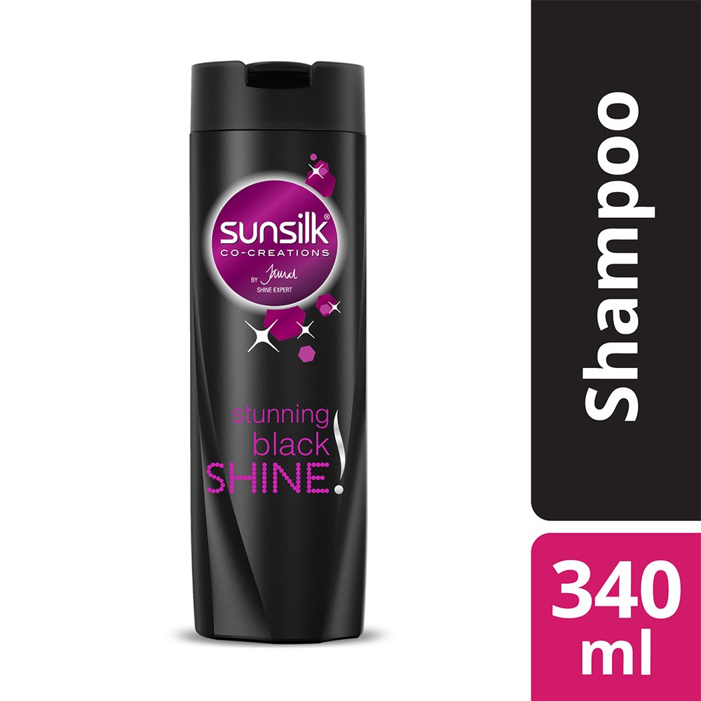 SUNSILK BLACK SHINE 340ML SHAMPOO