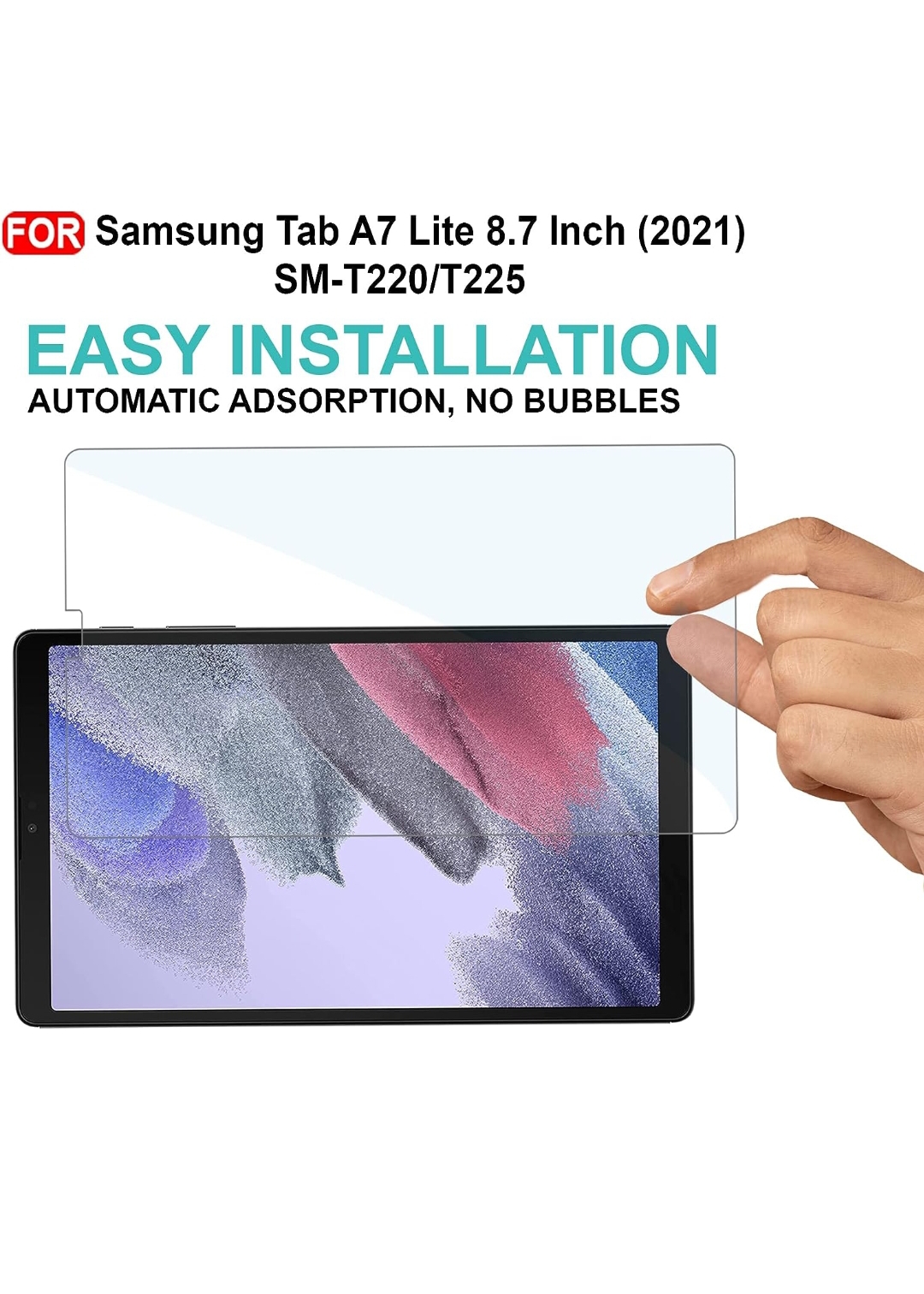 Samsung Tab A7 Lite Tempered Glass (Govt Provided Tab)