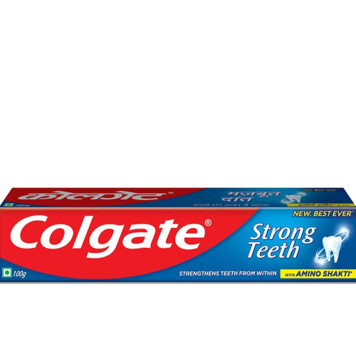 COLGATE STRONG TEETH TOOTHPASTE (with AMINO SHAKTI) 100g pack